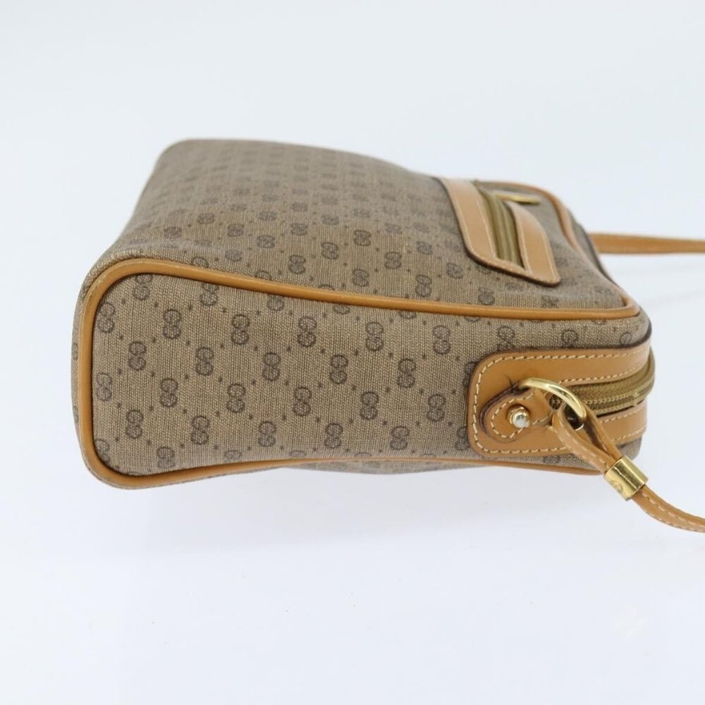 Authentic GUCCI Micro GG Supreme Shoulder Bag PVC Beige Gold 007 39 0014 - Picture 11 of 16